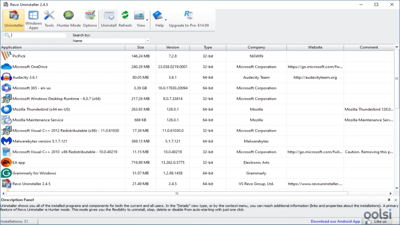 Revo Uninstaller  - screenshot 2